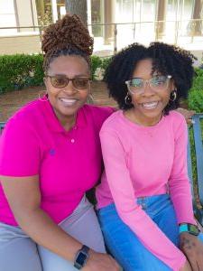 Karen Daniel with her mother Tracy O'Neal Daniel Lee